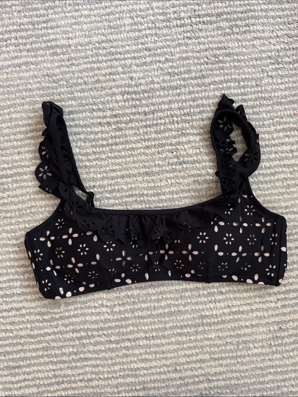 J.Crew Eyelet Bikini Top - Padded - Size M - EUC